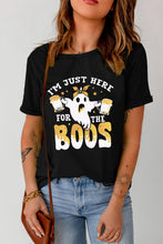 Load image into Gallery viewer, Black Halloween Boos Ghost T-Shirts
