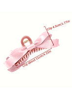 Load image into Gallery viewer, Pink Bow Decor Large Hair Claw Clip
