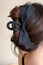Load image into Gallery viewer, Black Bow Decor Large Hair Claw Clip
