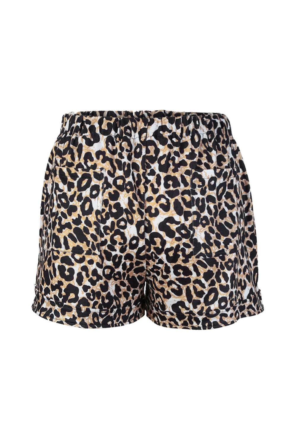 Floral Print Drawstring Elastic Waist Pocketed Shorts