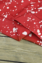 Load image into Gallery viewer, Fiery Red Tie-Dye Leopard Long Sleeve Top
