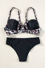Load image into Gallery viewer, Twisted Bust Leopard Bikini Set
