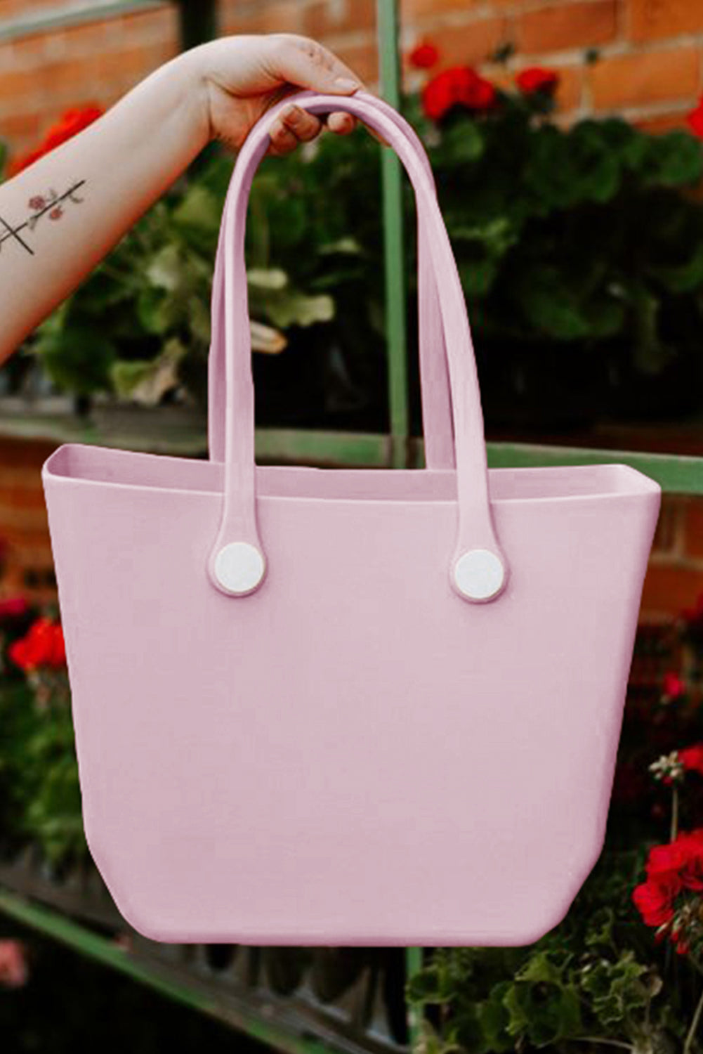 Pink Waterproof Self-assembly Detachable Straps EVA Tote Bag