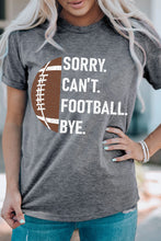 Load image into Gallery viewer, Gray American Football Graphic Casual T Shirt

