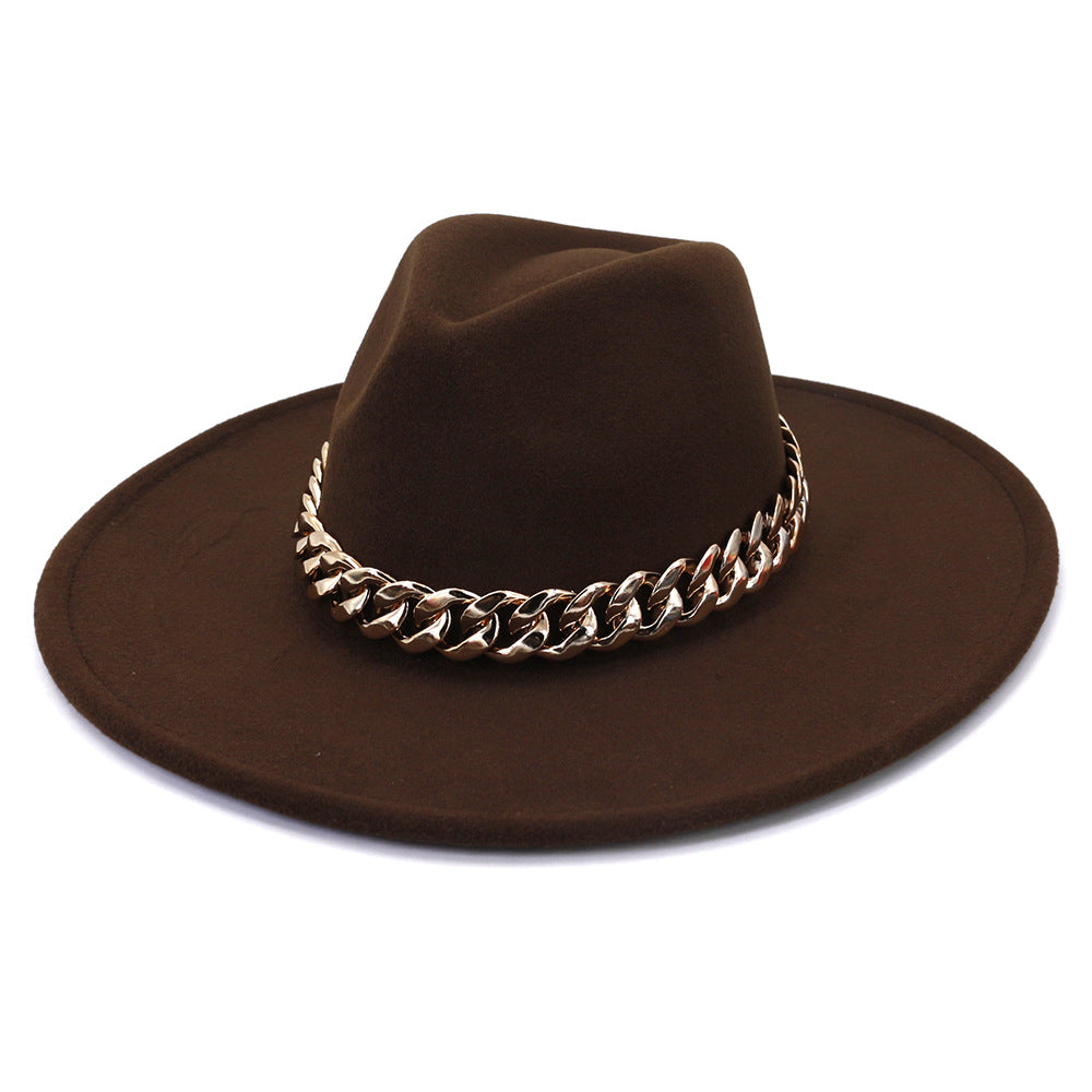 Jacqueline Fedora Leather Hat