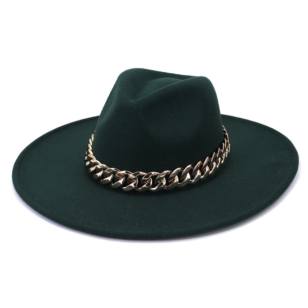 Jacqueline Fedora Leather Hat