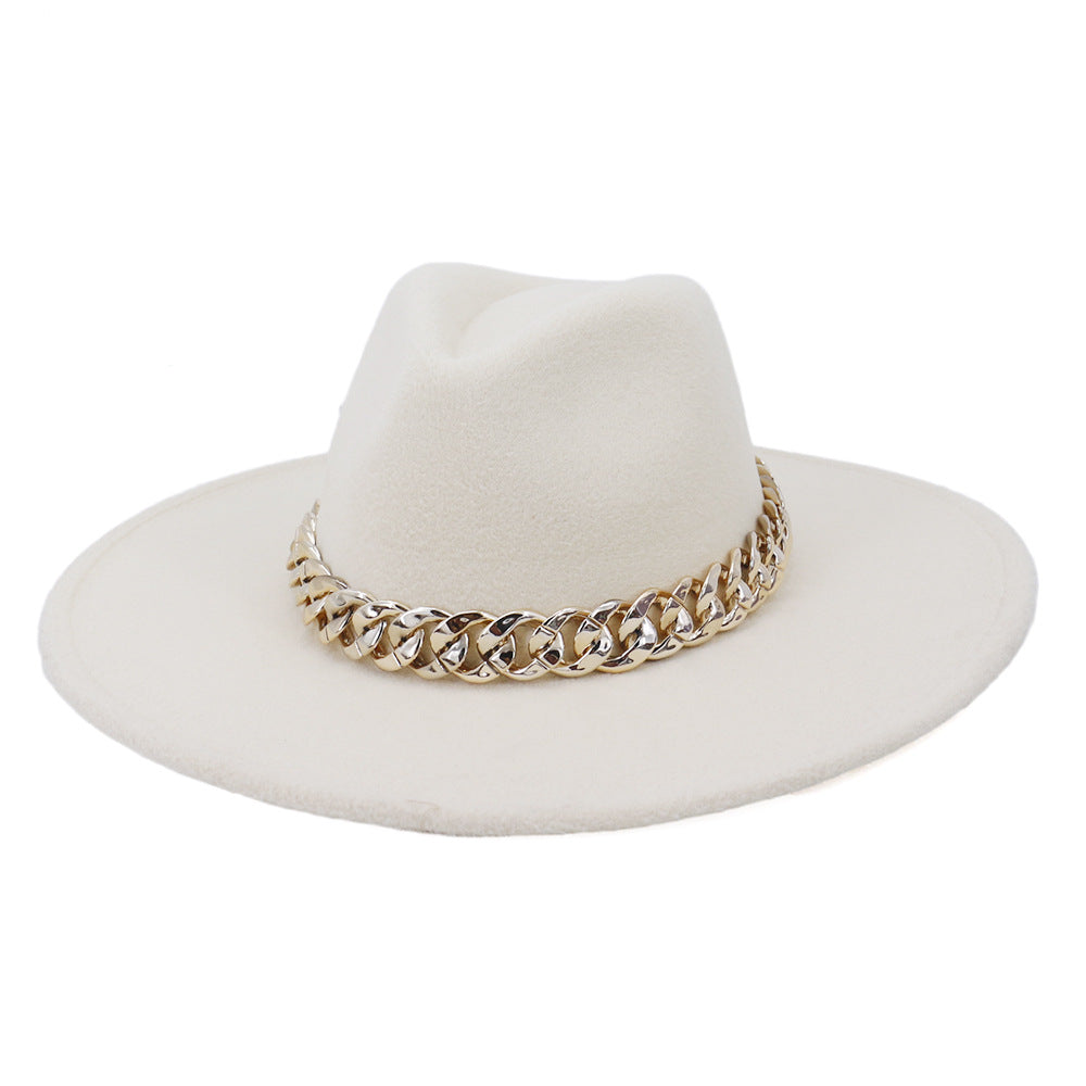 Jacqueline Fedora Leather Hat