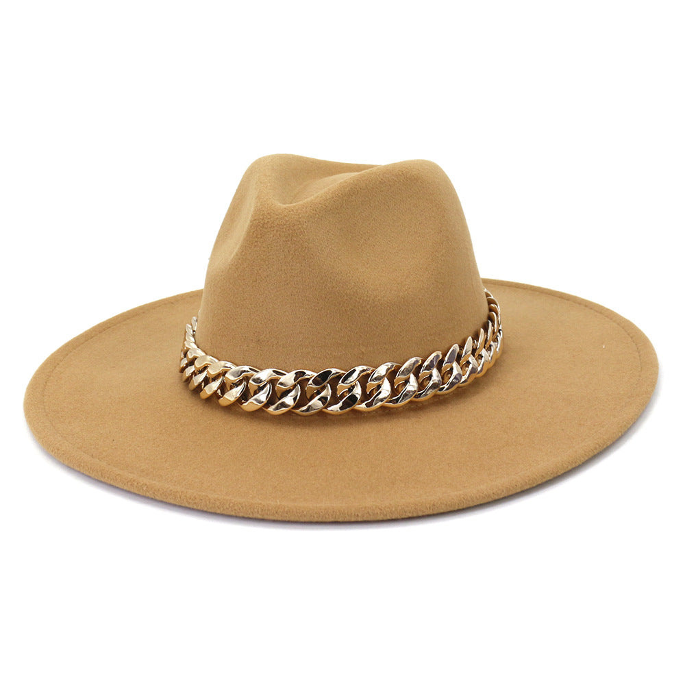 Jacqueline Fedora Leather Hat