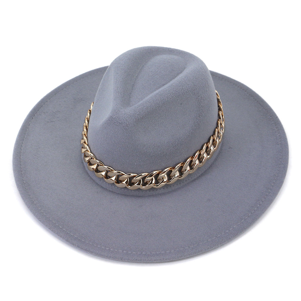 Jacqueline Fedora Leather Hat