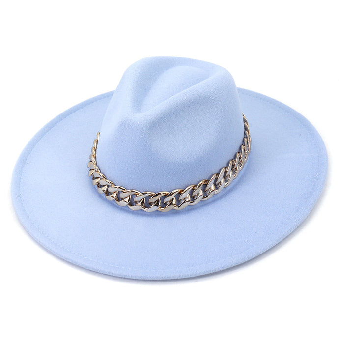 Jacqueline Fedora Leather Hat