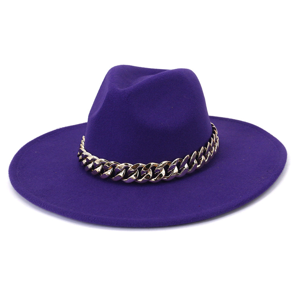 Jacqueline Fedora Leather Hat