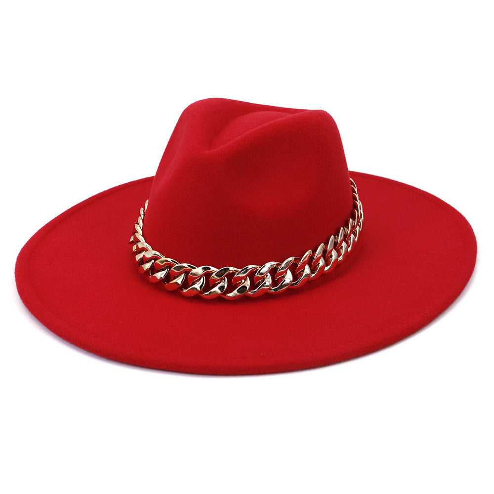 Jacqueline Fedora Leather Hat