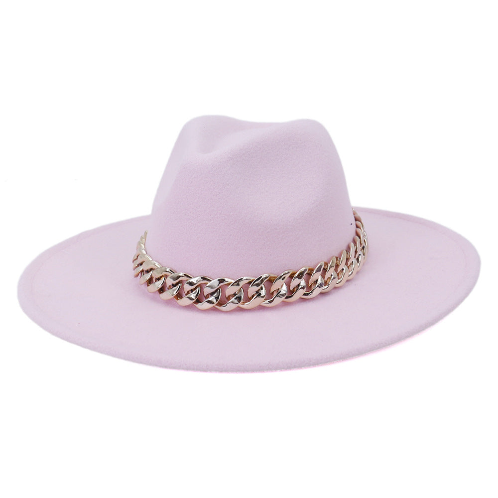 Jacqueline Fedora Leather Hat