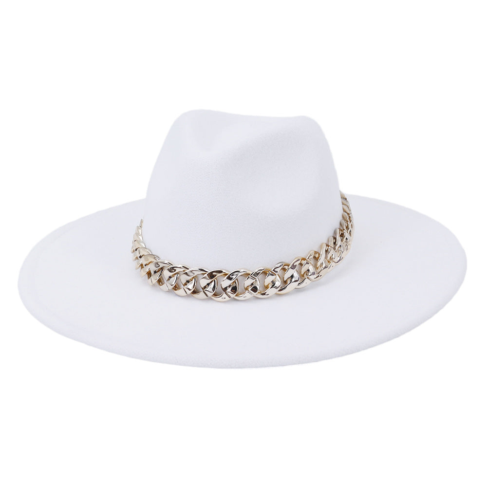 Jacqueline Fedora Leather Hat