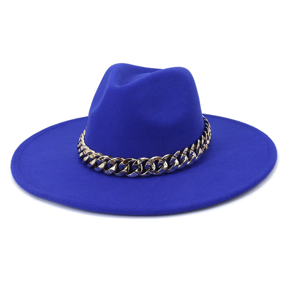 Jacqueline Fedora Leather Hat