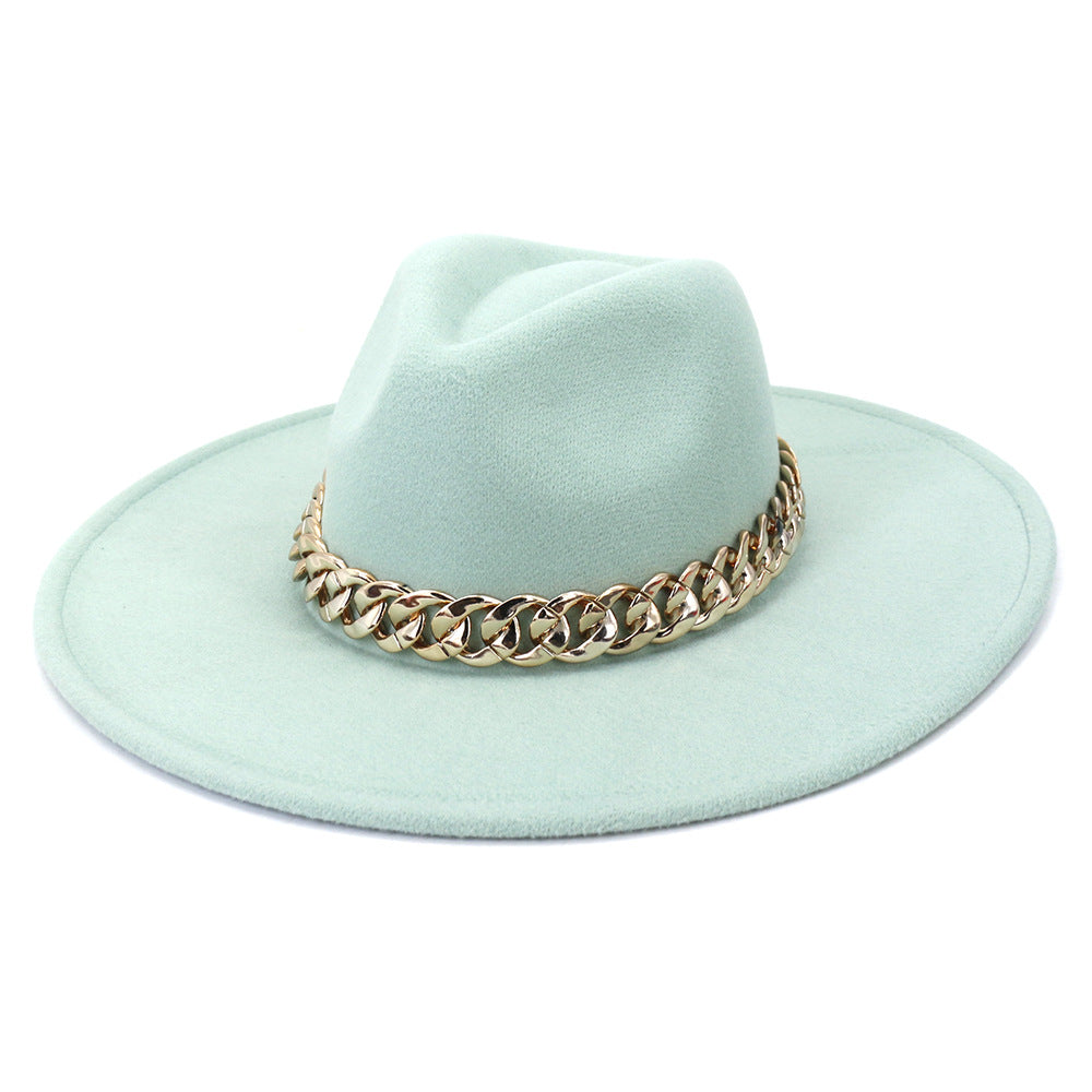 Jacqueline Fedora Leather Hat