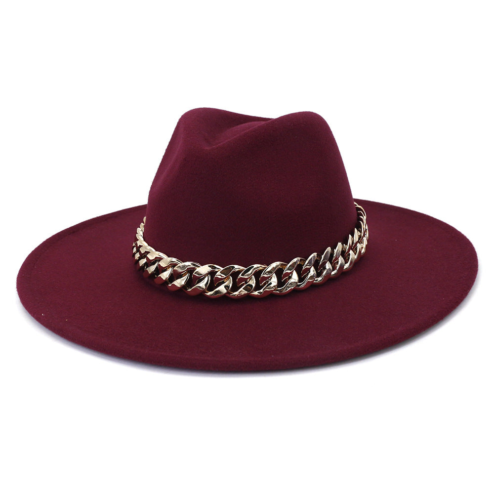 Jacqueline Fedora Leather Hat