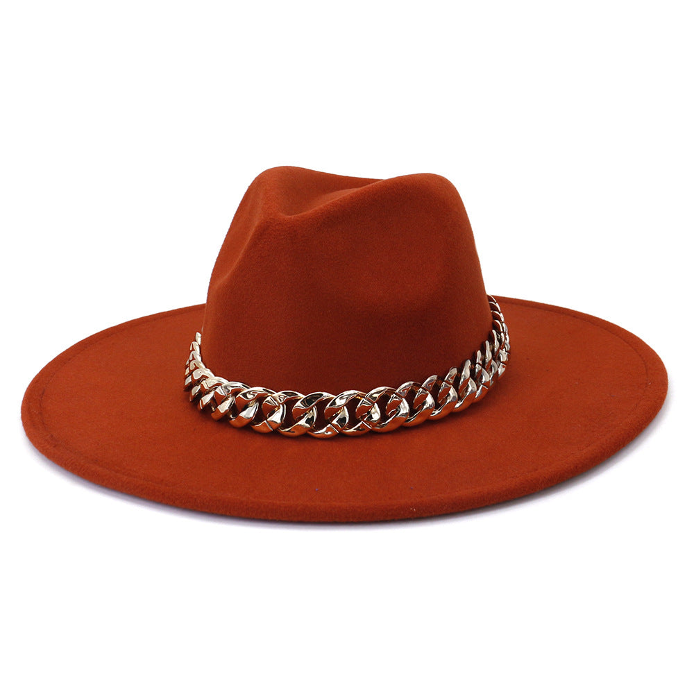 Jacqueline Fedora Leather Hat