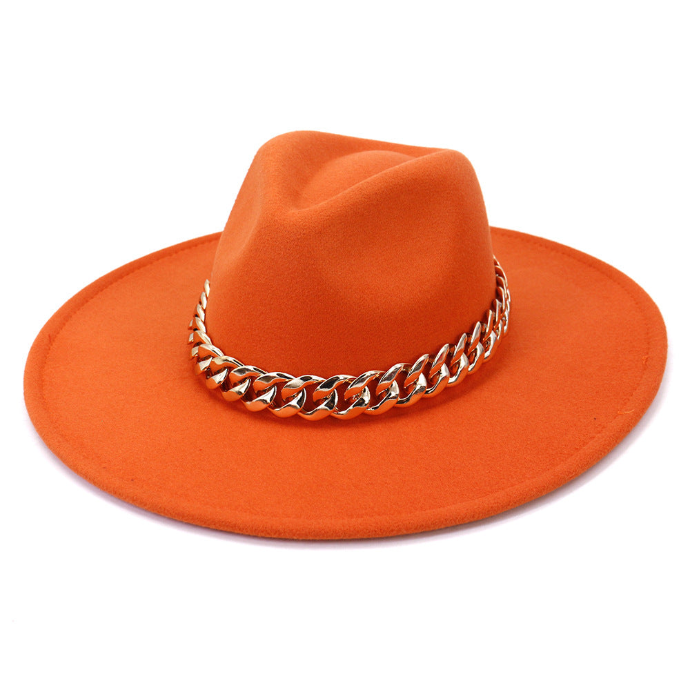 Jacqueline Fedora Leather Hat