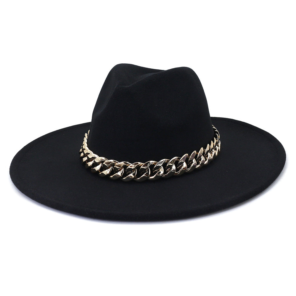 Jacqueline Fedora Leather Hat