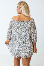 Load image into Gallery viewer, Cheetah Spotted Plus Size Off Shoulder Blouse
