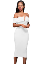 Load image into Gallery viewer, Off-the-shoulder Midi Dress
