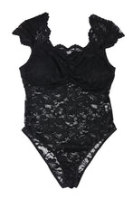 Load image into Gallery viewer, Floral Lace Scalloped Square Neck Bodysuit
