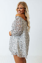 Load image into Gallery viewer, Cheetah Spotted Plus Size Off Shoulder Blouse
