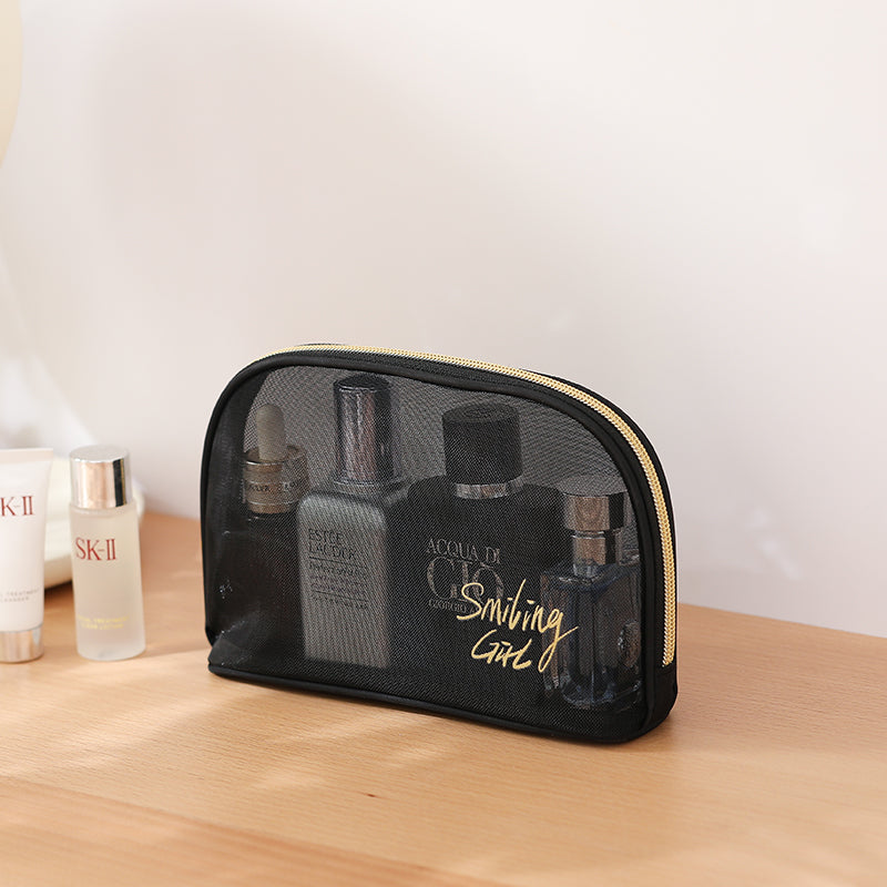 Lllianna Adorable Mesh Makeup bag