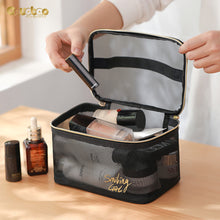 Load image into Gallery viewer, Lllianna Adorable Mesh Makeup bag
