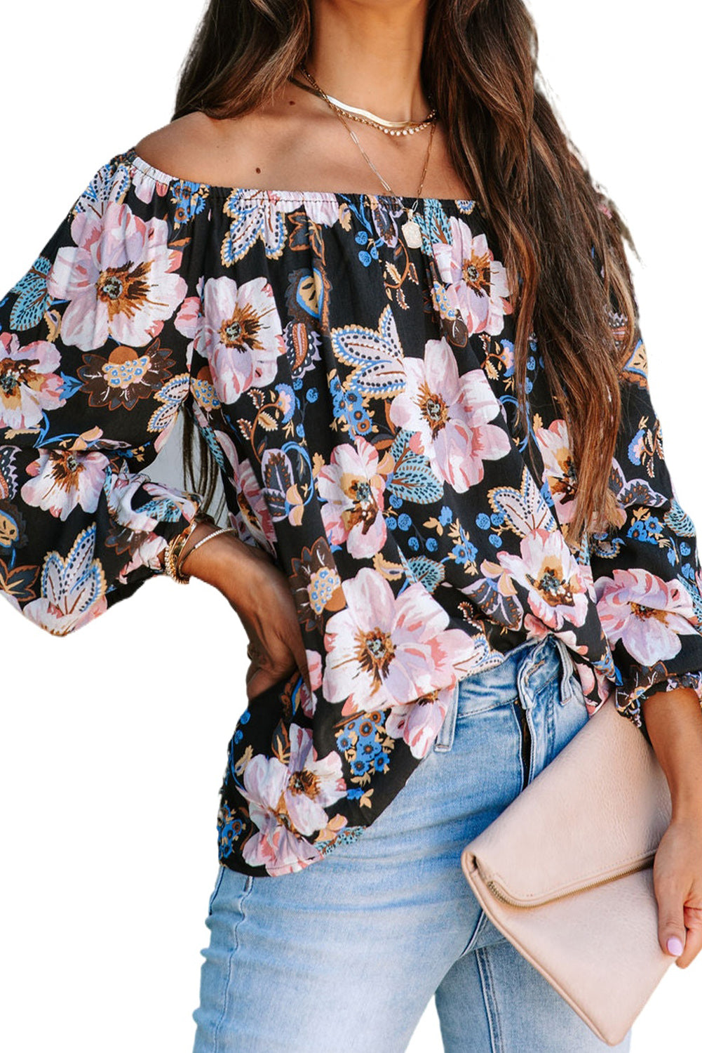 Floral Off The Shoulder Blouse