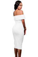 Load image into Gallery viewer, Off-the-shoulder Midi Dress
