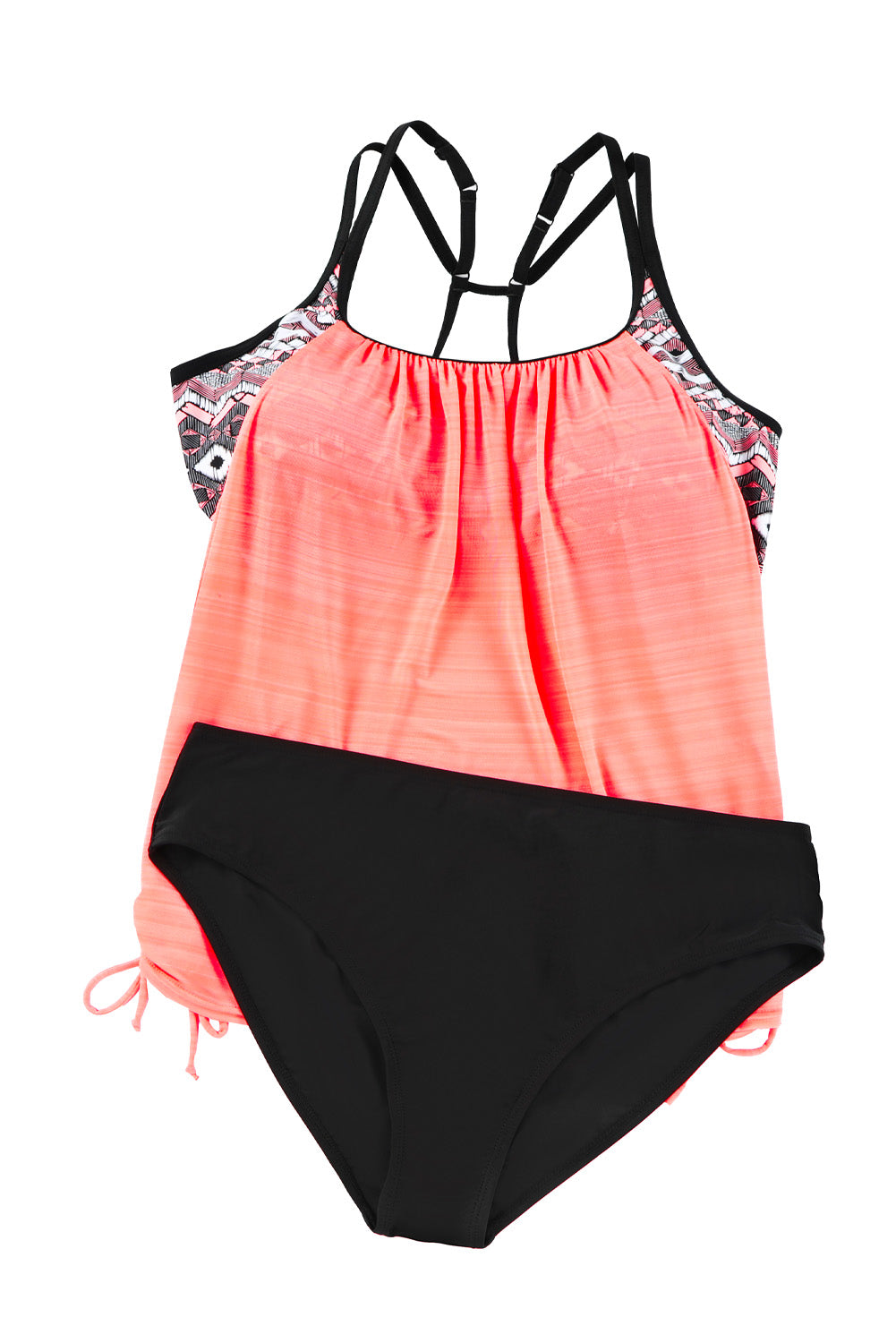 Printed Lined Tankini Swimsuit