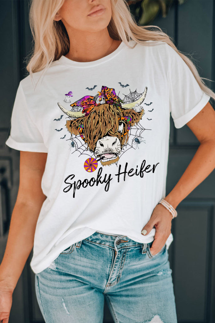 Brianna Spooky Heifer Halloween Vibe Graphic Tee